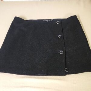 Prana Wool Lined Skirt Size 14 Grey/black